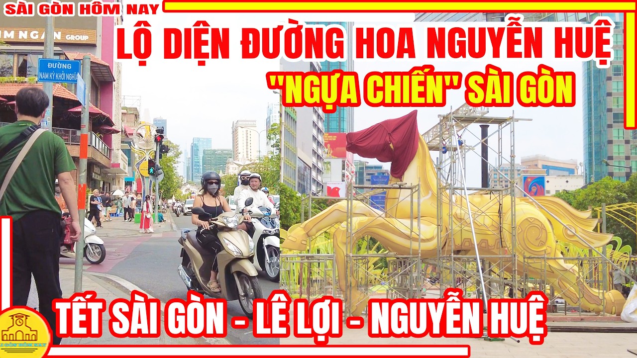 ĐÀN NGỰA XUỐNG ĐƯỜNG! Sài Gòn HÉ LỘ Đường Hoa Nguyễn Huệ Tết Bính Ngọ 2026 | Sài Gòn Hôm Nay