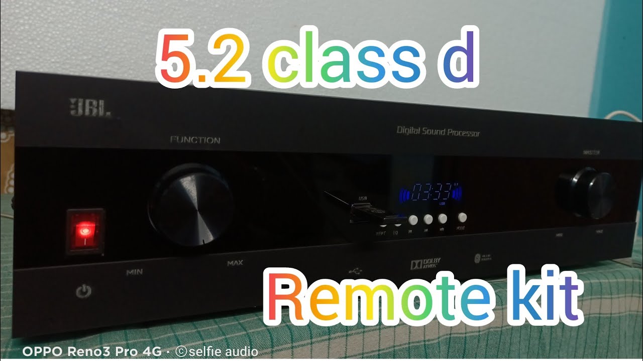 5.2 class d optical & Coaxial  remote kit amplifier......(PCM)