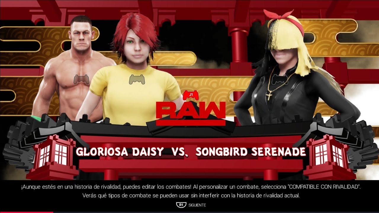 WWE 2k19 Gloriosa Daisy vs Songbird Serenade 