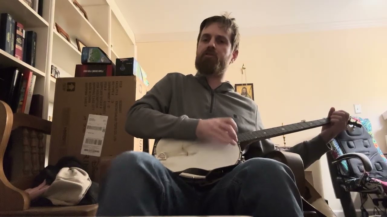Southern gospel clawhammer banjo picking