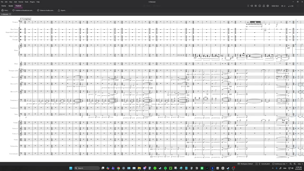 In Between - (score playback)
