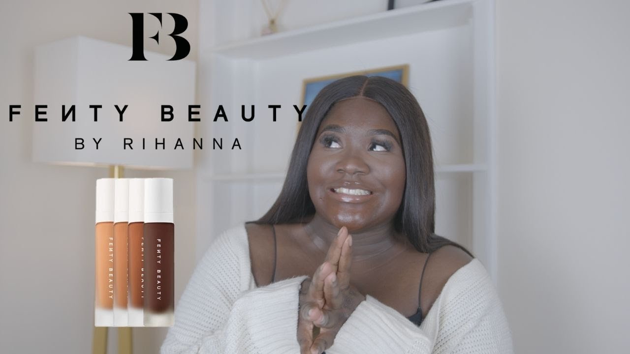 FENTY BEAUTY SOFT MATTE POWDER FOUNDATION VS LIQUID FOUNDATION (SHADE 470) | Morenike Okoma