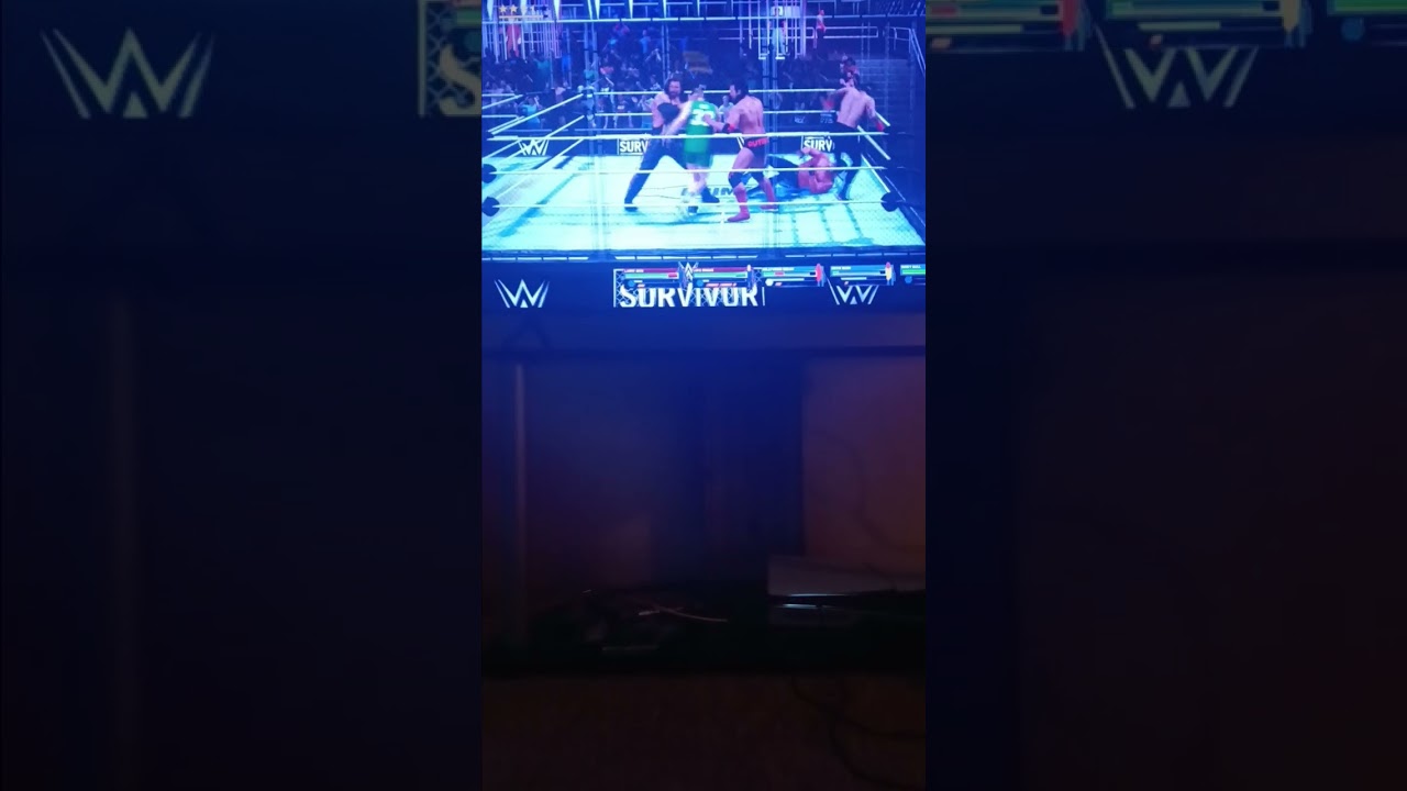 The bloodline vs the new world order in war games wwe 2k25 