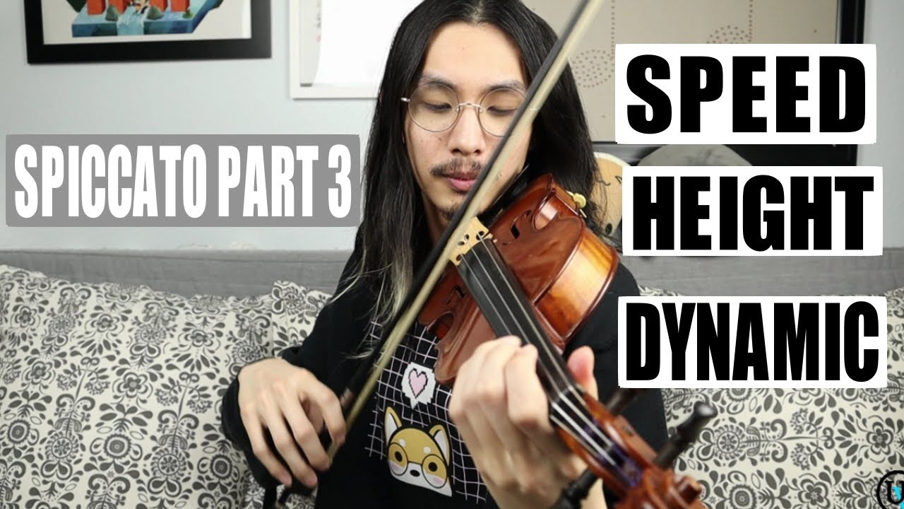 SPICCATO PART 3 | Different Speed, Height, and Dynamic Gives Different Sounds | Violin & Viola