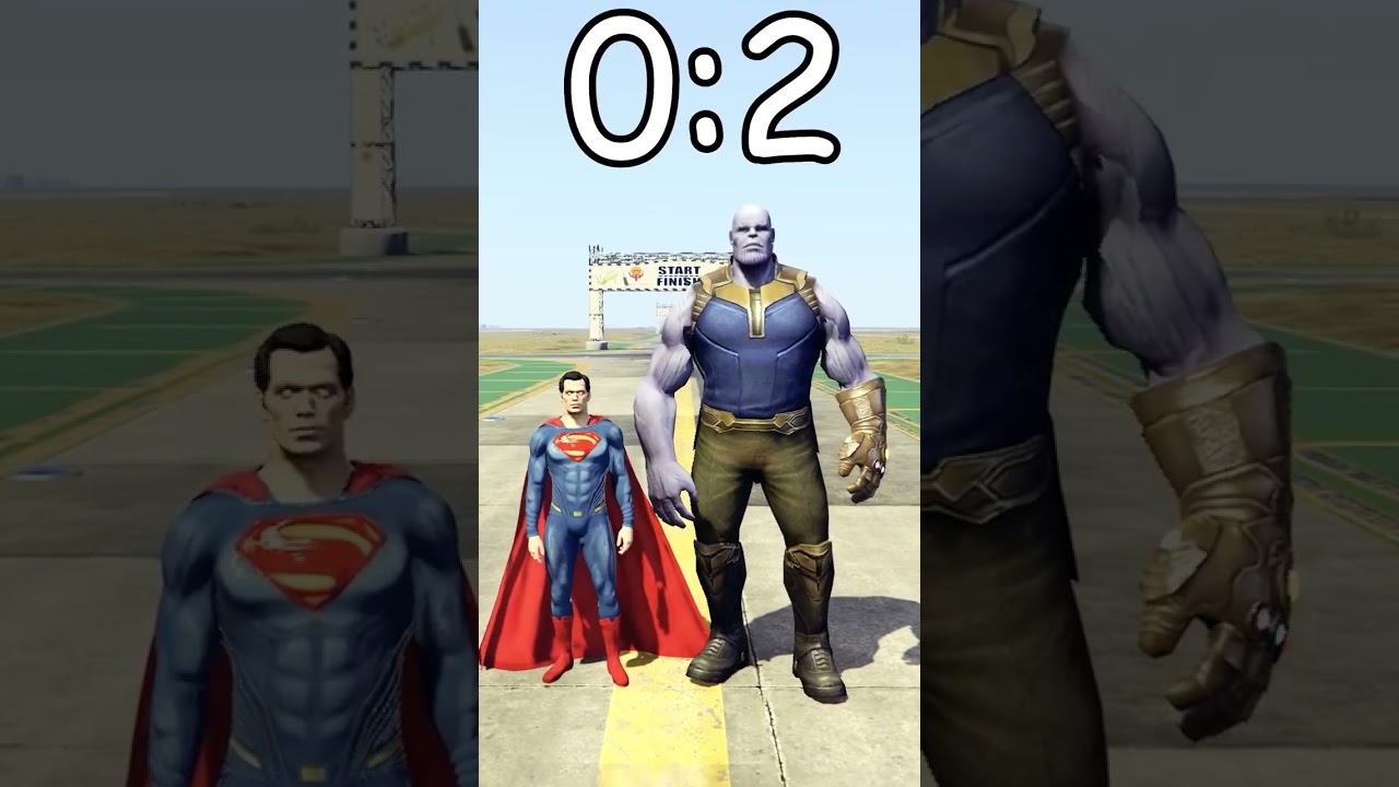 GTA V : THANOS VS SUPERMAN || Professor Of Pc Gaming