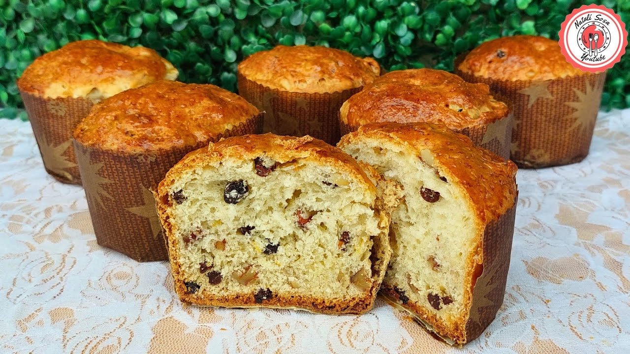 SIN MANTECA, SIN AMASAR / PAN DULCE ECONOMICO PARA EMPRENDER! ½ kg. salen 6 panettones.