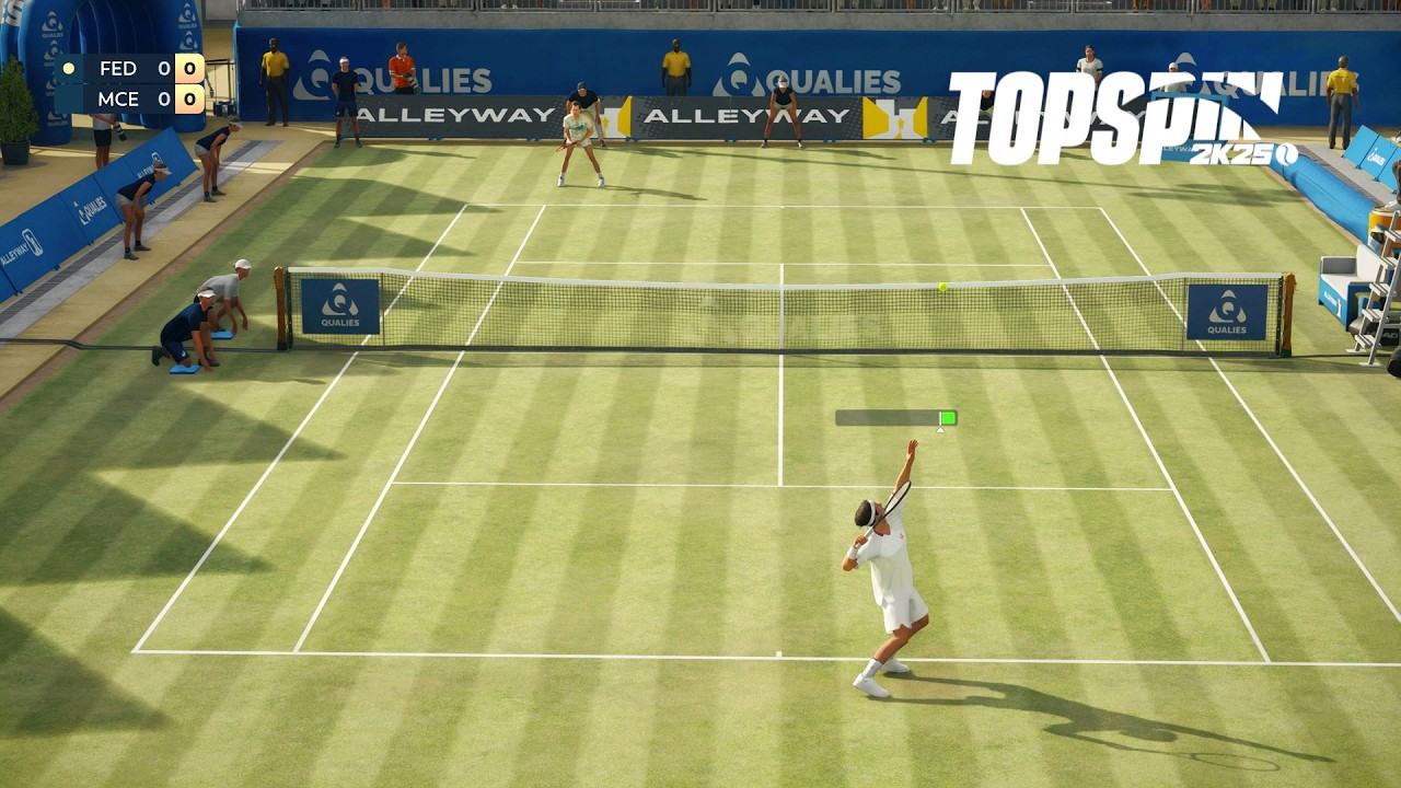 Top Spin 2K25 - John McEnroe Vs Roger Federer I Brighton Court I Legend AI (PS5)