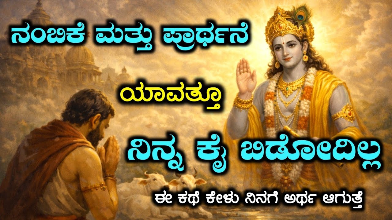 ನಂಬಿಕೆ ಮತ್ತು ಪ್ರಾರ್ಥನೆ Krishna motivational speech in Kannada by Rashmi Vijaya bhagavadgita #krishna