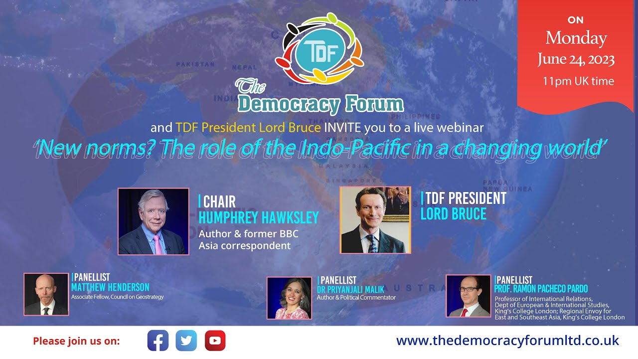 &lsquo;New norms? The role of the Indo-Pacific in a changing world&rsquo;
