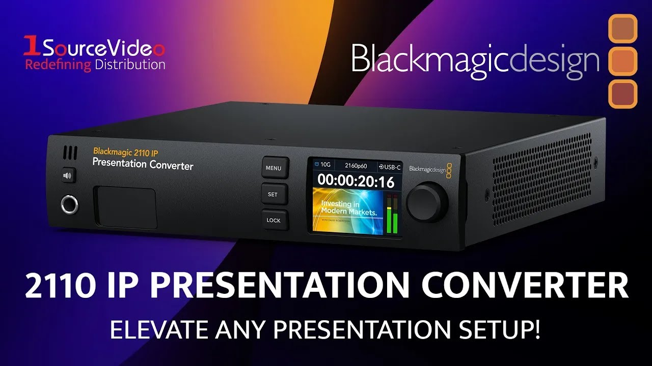 Конвертер презентаций Blackmagic Design 2110 IP: залог успеха любого прямого эфира!