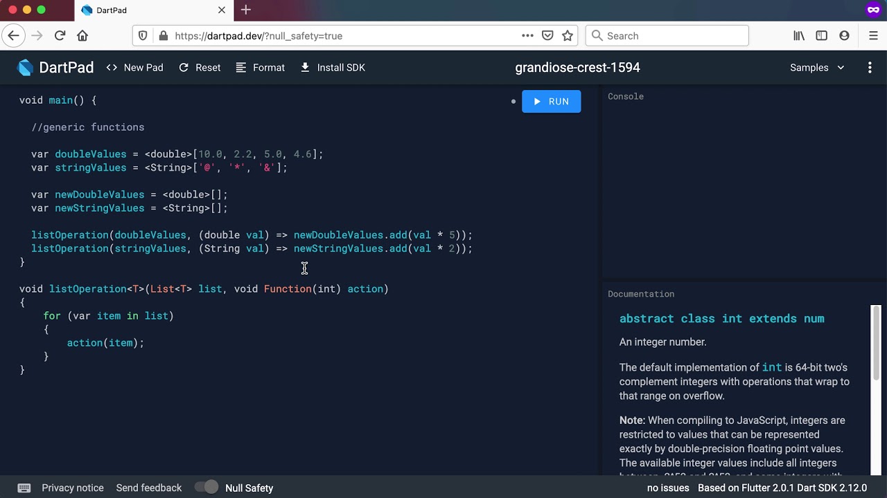 Dart Functions - Generic Functions