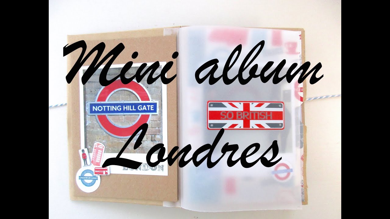 SCRAPBOOKING Mini album enveloppes Londres