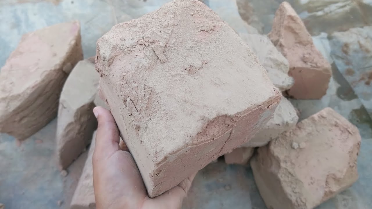 Red mud dirt dry floor crumbling |ASMR |unique asmr