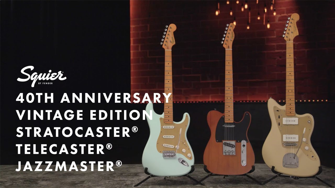 Знакомство с гитарами Squier 40th Anniversary Vintage Edition | Squier by Fender | Fender