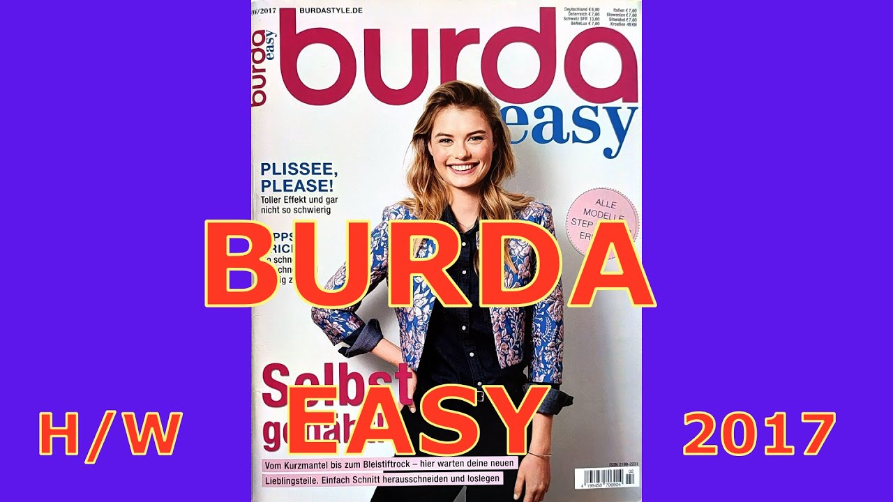BURDA easy❤️ОСЕНЬ/ЗИМА 2017 BASIC Tipp-Topp Плиссе💃Любимые ВЕЩИ простые Выкройки PARTY🎉 CLASSE