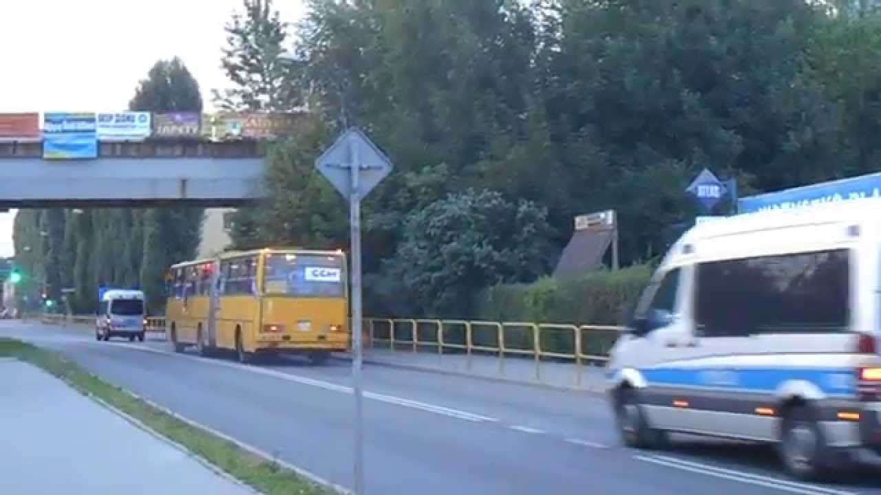 Ikarus 280 #4387, #1582 i #1565 i DAB 12-1800B #124 [PKM Gliwice] 17.07.14 Przewóz kibiców