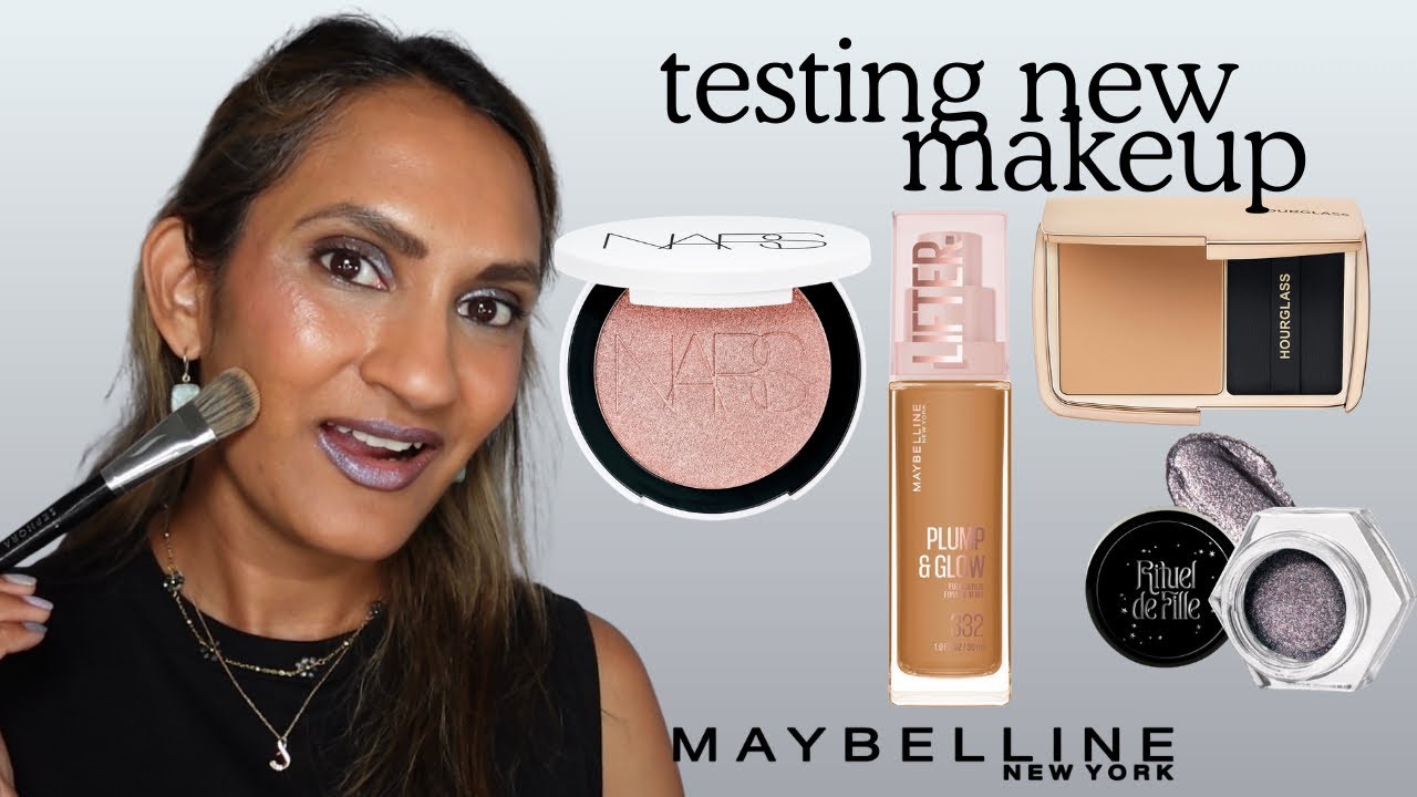 Testing new makeup! Maybelline Lifter Foundation, Hourglass Vanish, Nars, and more on brown skin! 