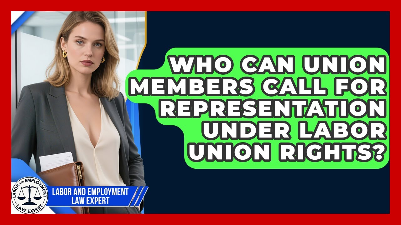 Who Can Union Members Call for Representation Under Labor Union Rights?