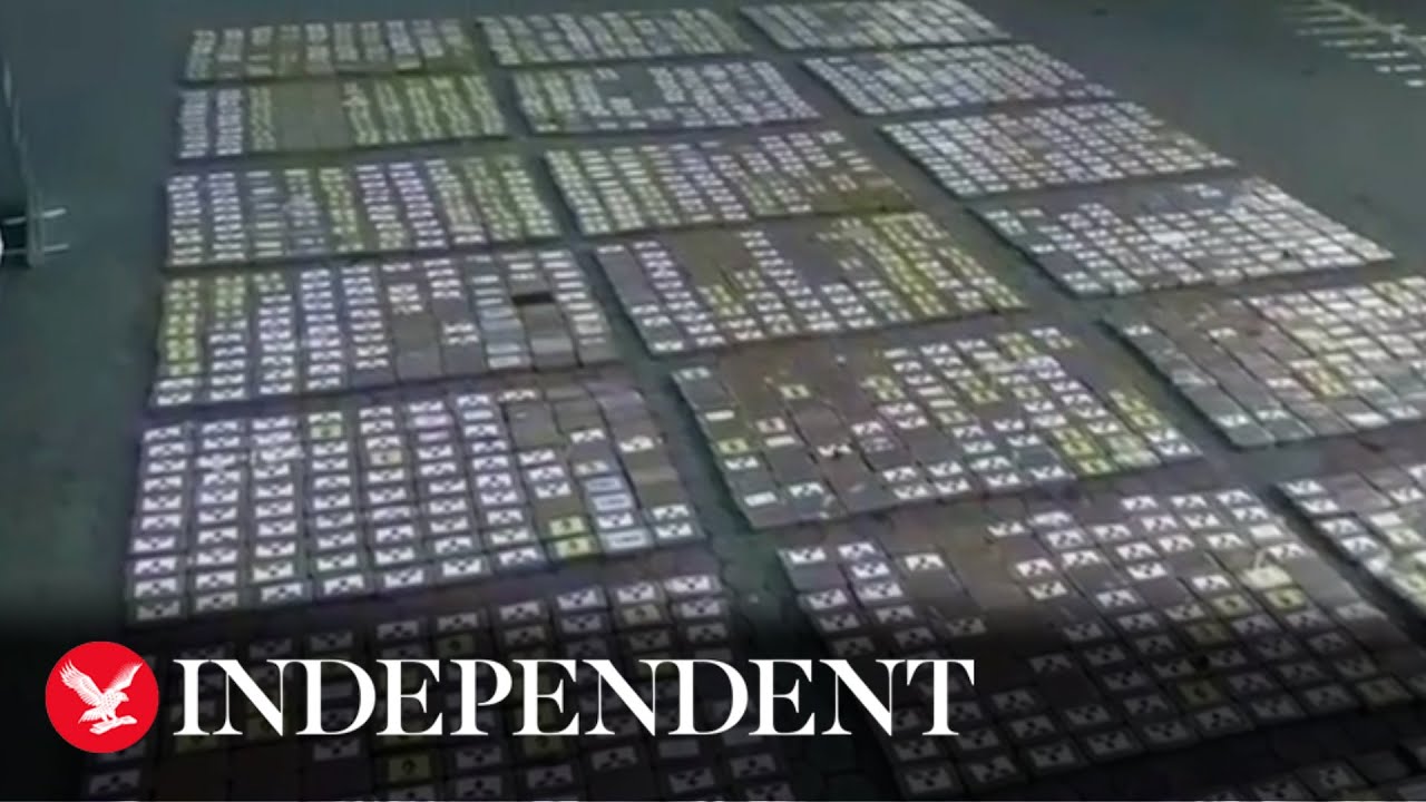 Cocaine worth $68m seized by Colombian Navy from semi-submersible vessel