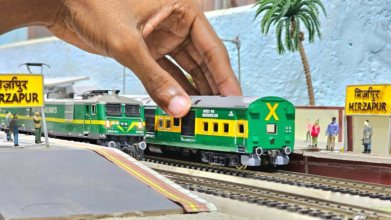गरीब रथ माॅडल (Garib Rath HO Scale Model) ● Old ICF Model Coaches of Garib Rath