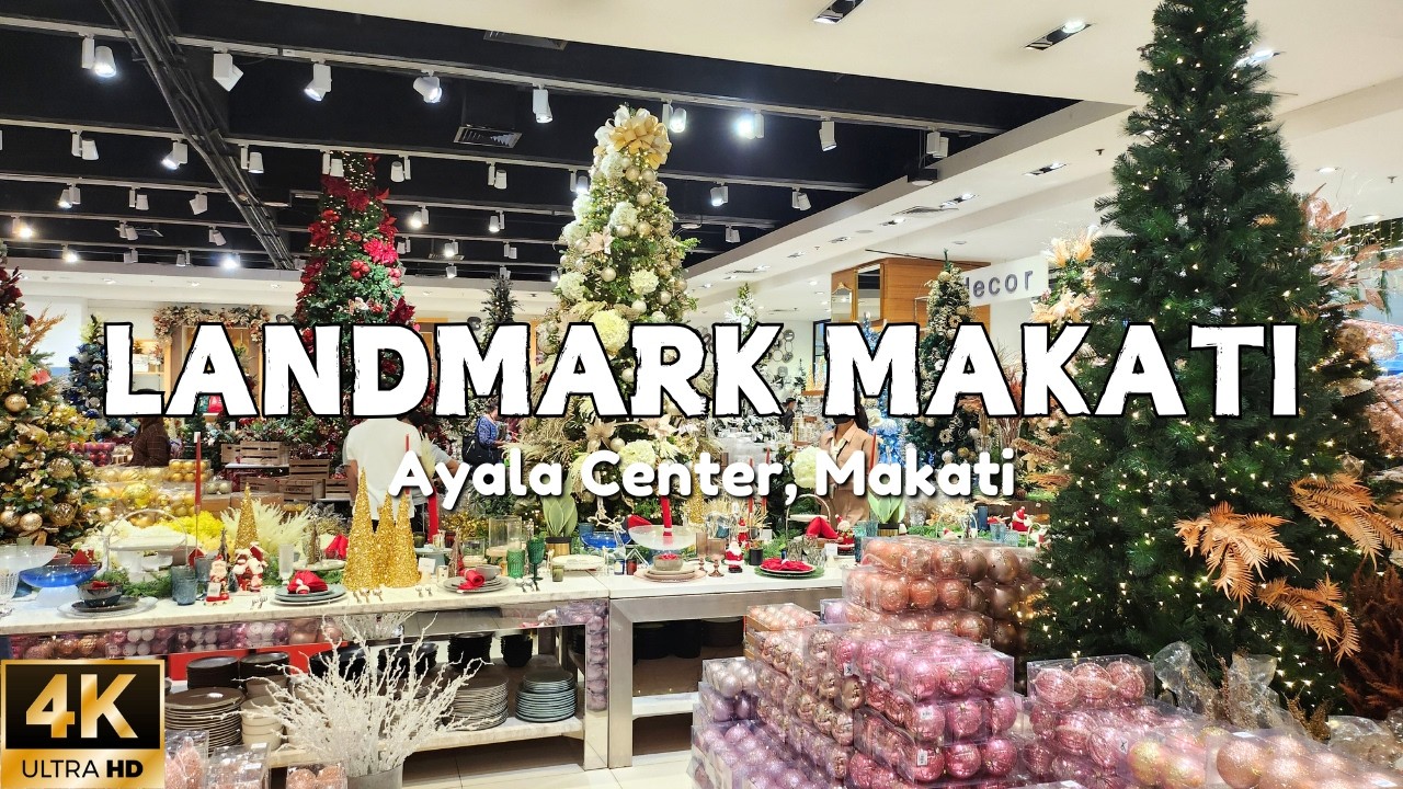 [4K] LANDMARK Makati: Walking Tour at The Most Popular Department Store in the Philippines  | 2024