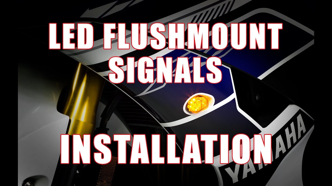 How to install LED Flushmounts on 06-16 Yamaha YZF R6 by TST Industries