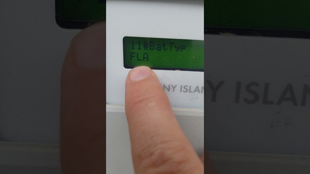 DC Solar Trailer New Battery Setting - Remind the SMA what battery type it's hooked up to.