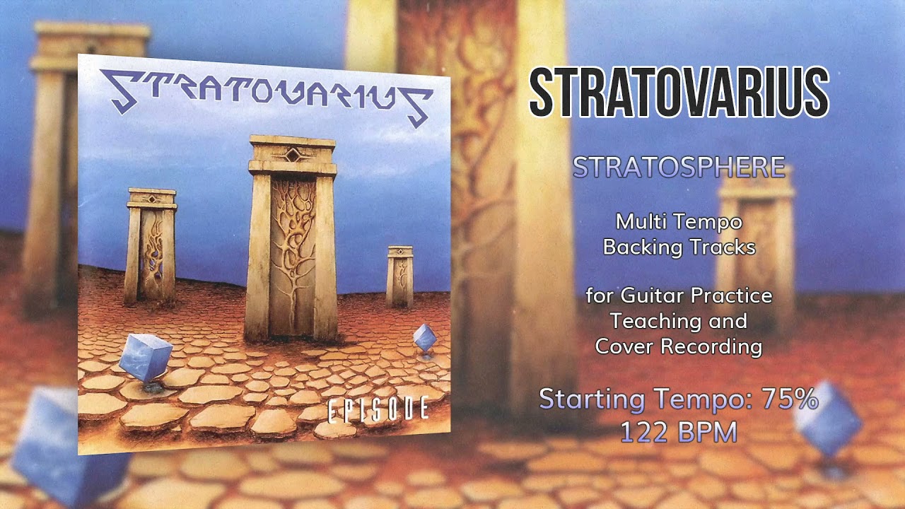 STRATOVARIUS - Stratosphere - 75% Tempo (122 BPM) Backing Track