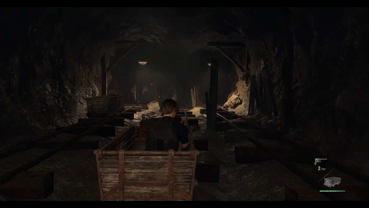 RESIDENT EVIL 4 REMAKE - ULTRAWIDE - CARRINHO DE MINA - PARTE 23