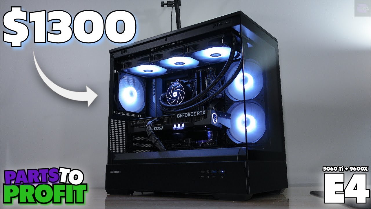 This $1300 RTX 5060 Ti Build Is SHOCKINGLY Good | 9600X Gaming PC (2025) | Parts to Profit S2:E4