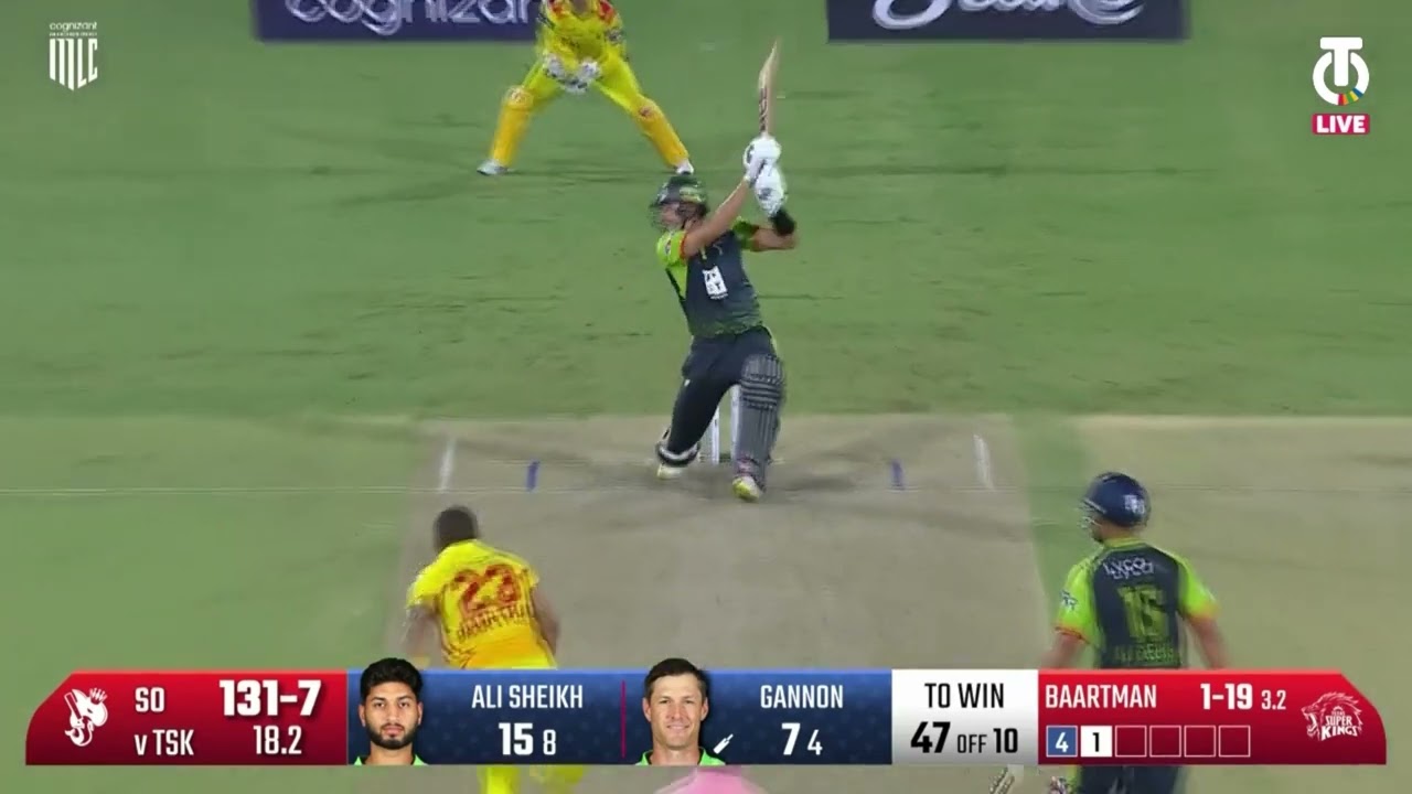 Baartman's Wickets - SO vs TSK | Major League Cricket LIVE in HD for FREE on Tamasha
