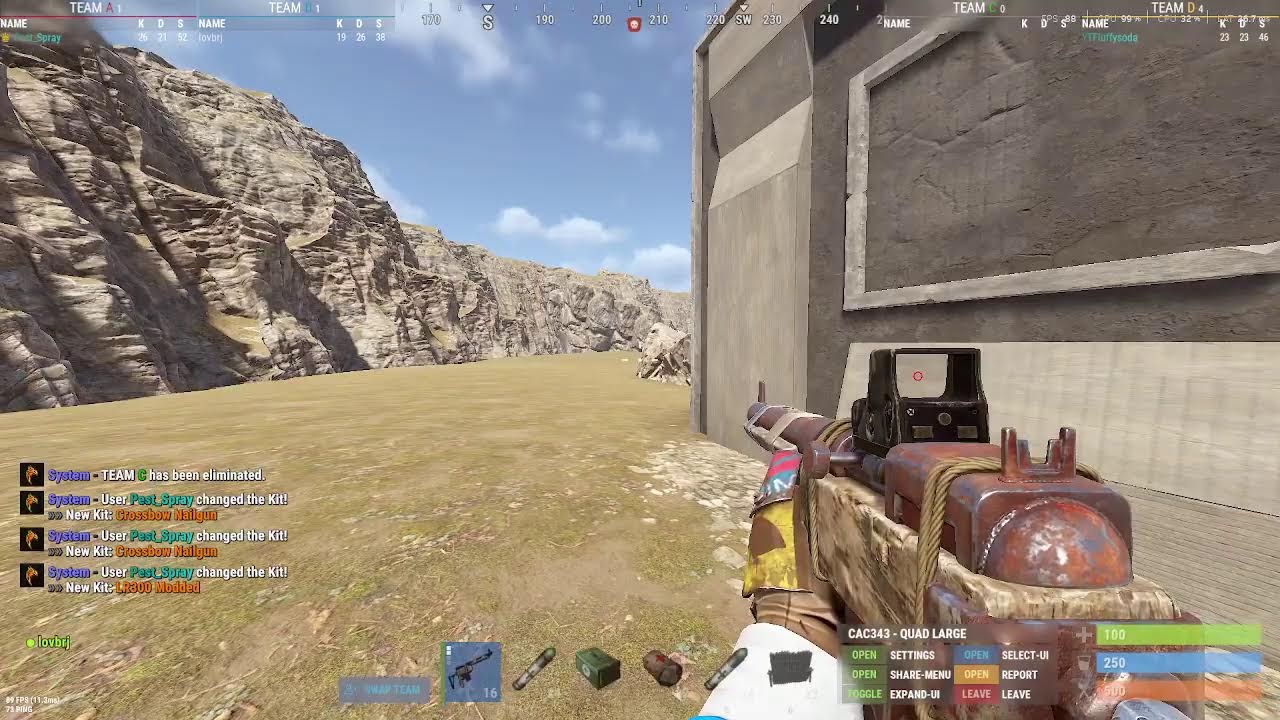 Playing Rust Servers! You can join!
