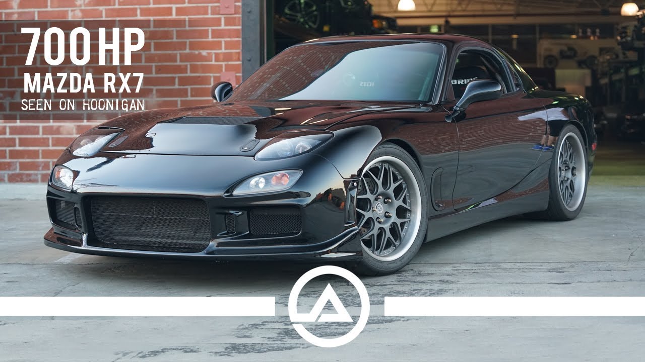 700 hp Mazda RX7 Seen on Hoonigan | Nasty Tuner Car!