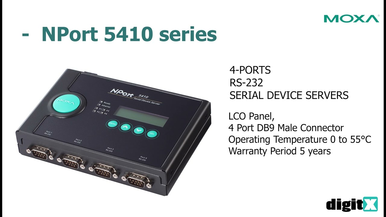 NPort 5410 - NPort 5430 - NPort 5450 MOXA