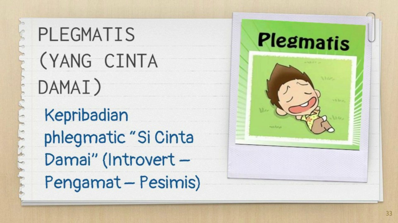 Kepribadian Plegmatis