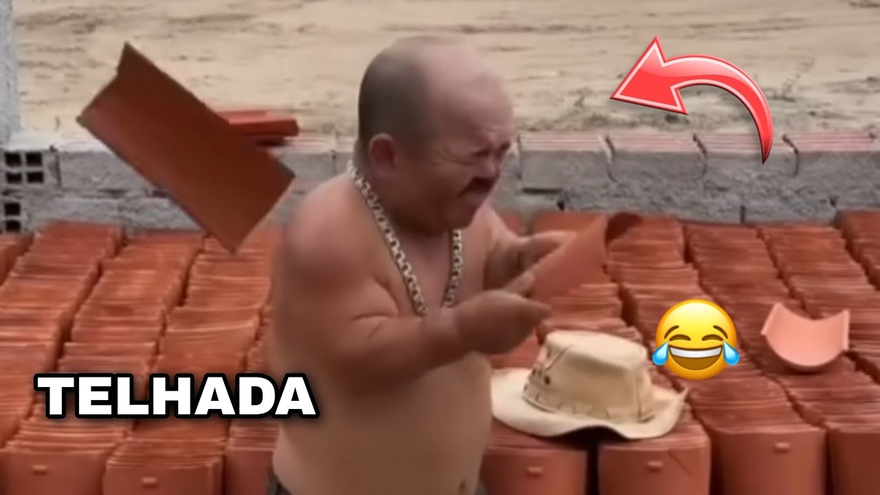 PILILIU DESAFIA O ANÃO A FAZER ISSO COM A TELHA 🤣 
