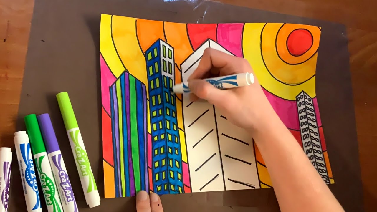 Warm and Cool Cityscape
