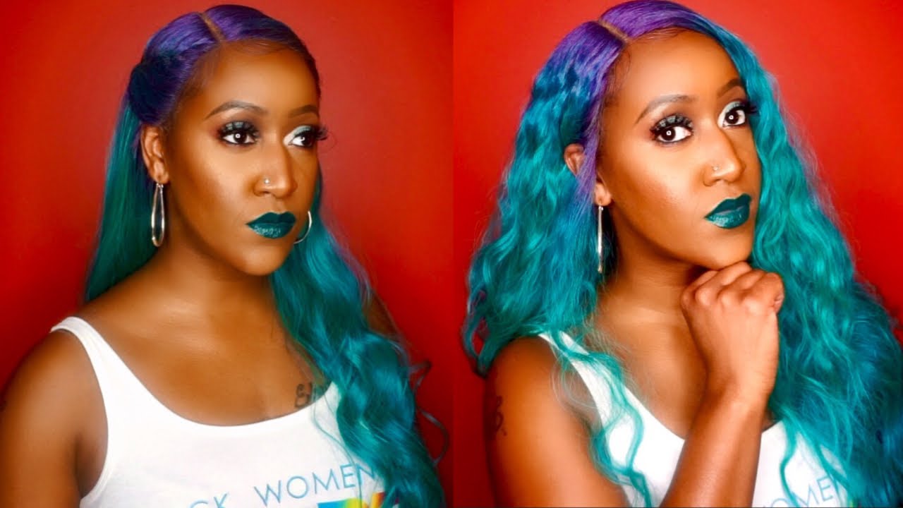 Dual Style Vibrant Color Mermaid Wig – Collab Ft. SILKY SAKS – Sensationnel ZEN