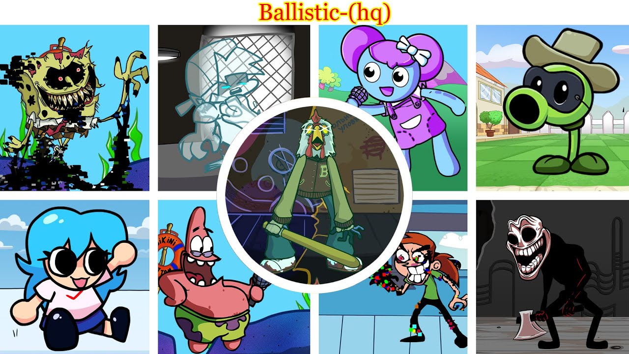 FNF Ballistic (HQ) - But Different Characters Sing It🎵(Everyone Sings Ballistic (HQ)(NEW CHARACTERS)