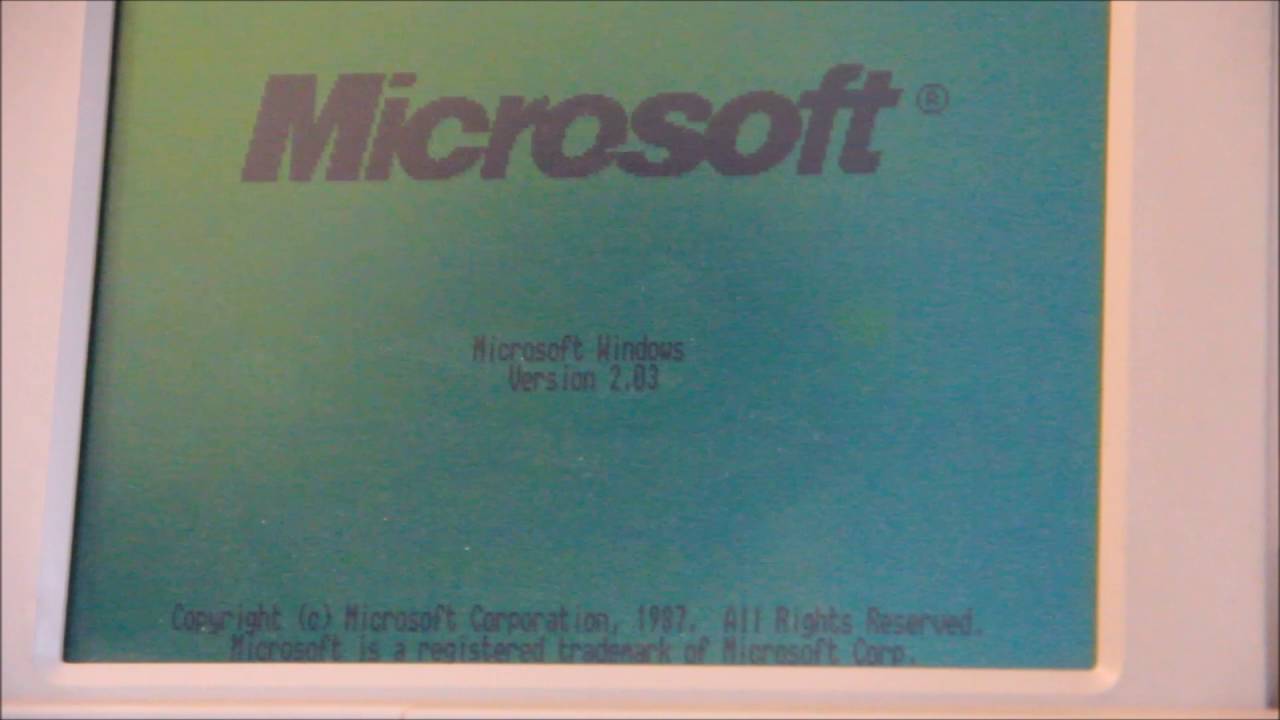 Starting Windows 2.03 on a Amstrad PPC 512