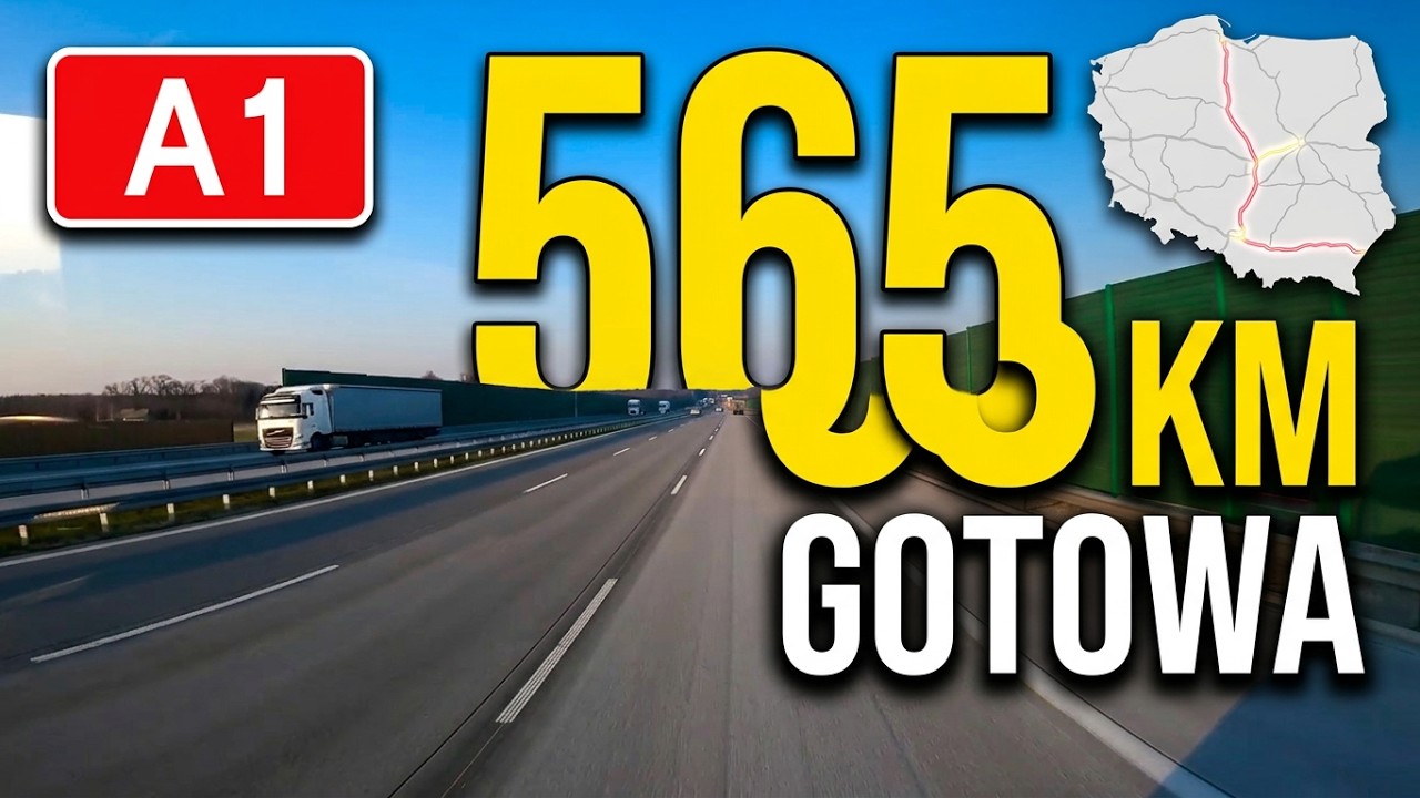 Otwarcie A1 Piotrków Trybunalski - Kamieńsk wraz z omówieniem całej A1 Gdańsk - Gorzyczki