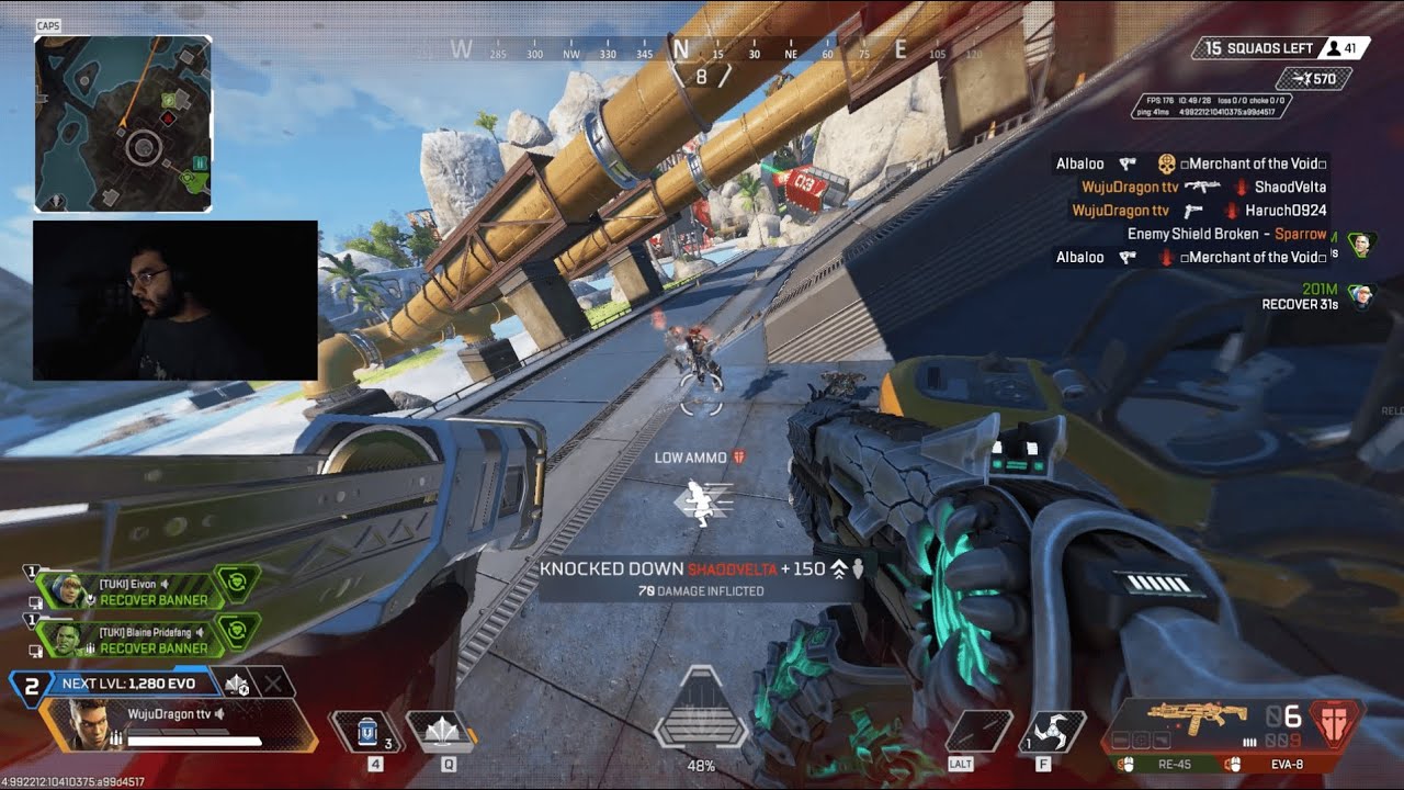 smooth 9 kills 2k damage off drop (Apex Legends)