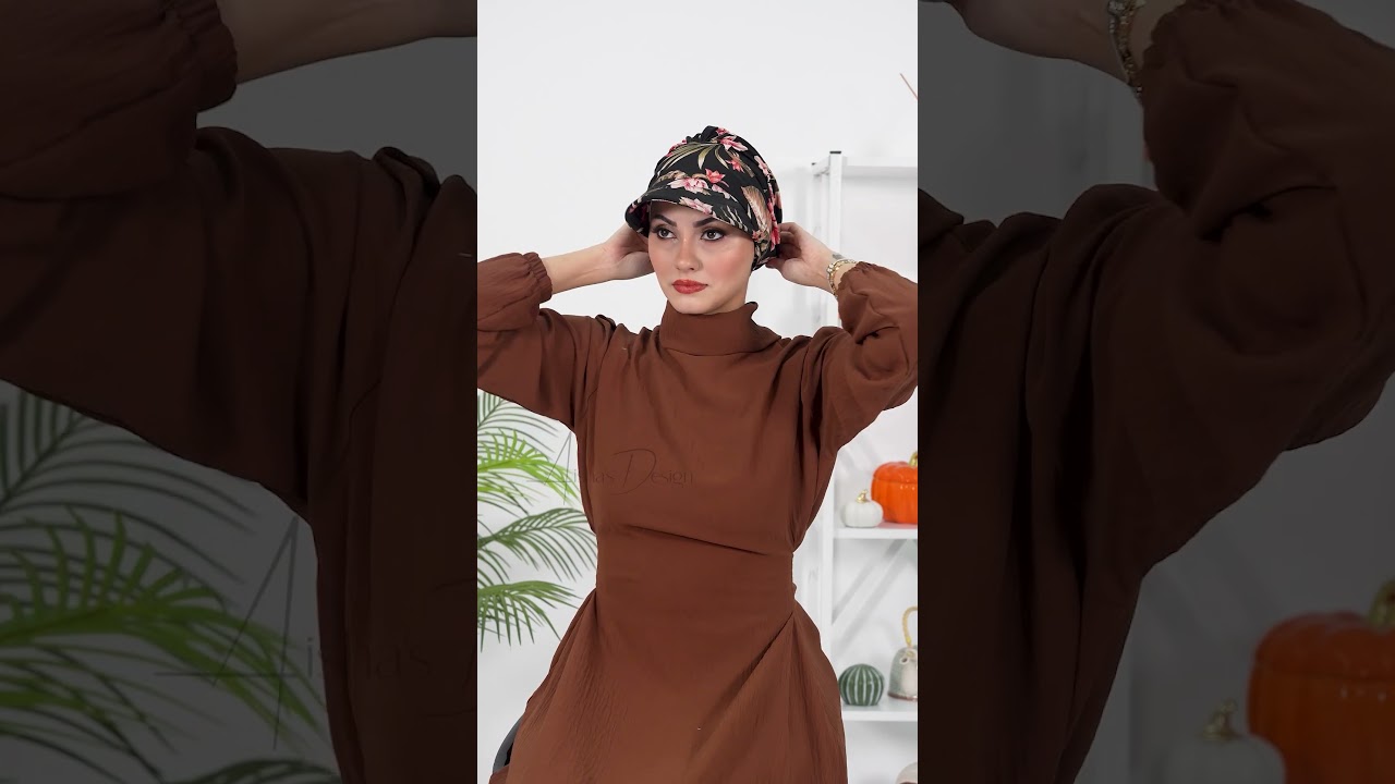 How to wear Printed Cotton Visor Women Turban Hat| B-73YD