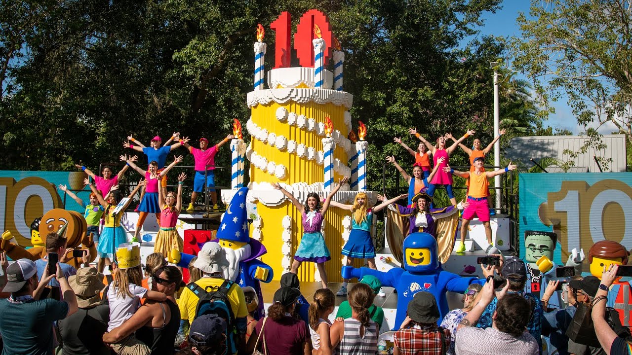LEGOLAND Florida 10th Anniversary FULL Celebration Party Including LEGO Characters and Announcements