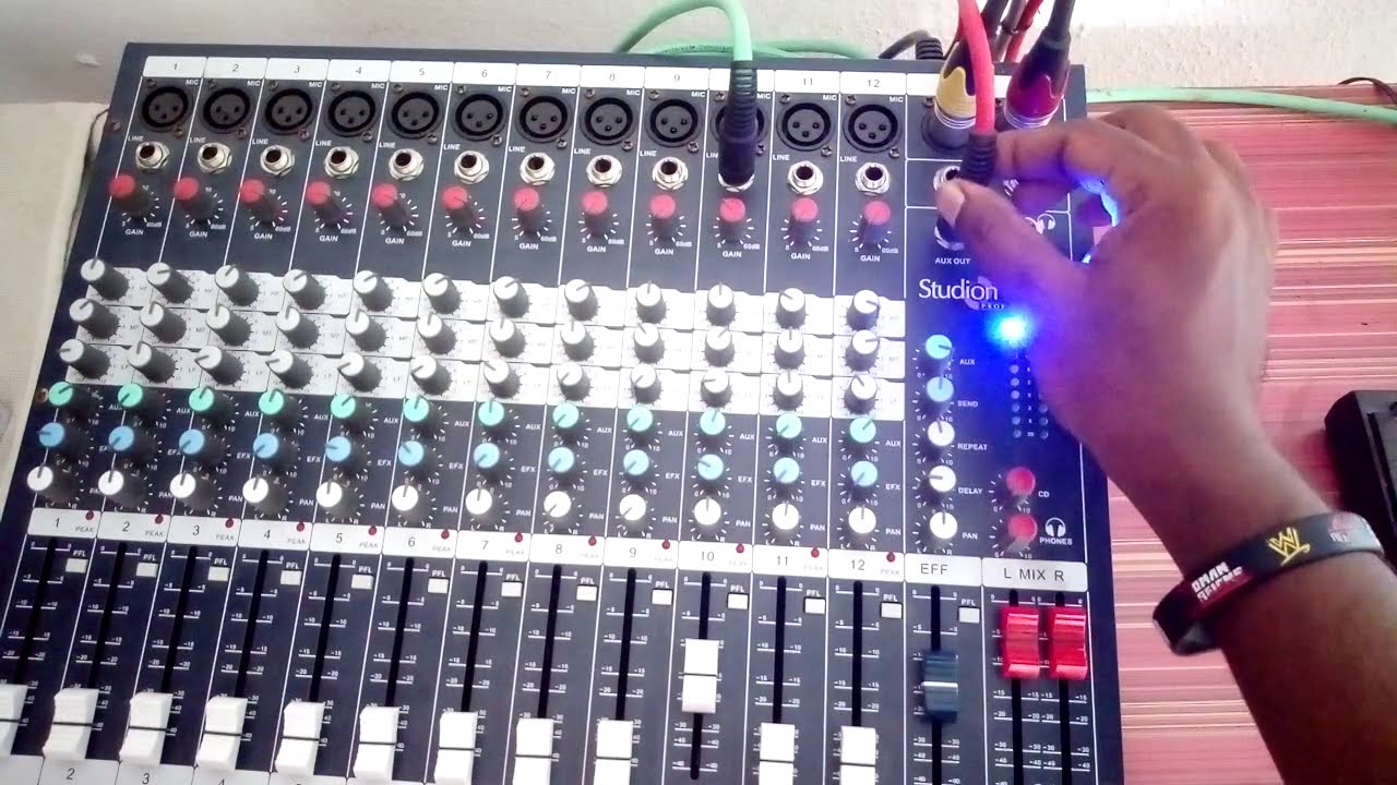 ##Studio master Air 12channel mixer Settings and Conections Bro Aaron Praise The Lord Thank you All