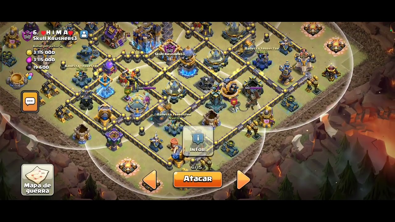 Día 6 CWL, ATACANDO EN LIGA DE CAMPEONES 3 TH18 EN CLASH OF CLANS 