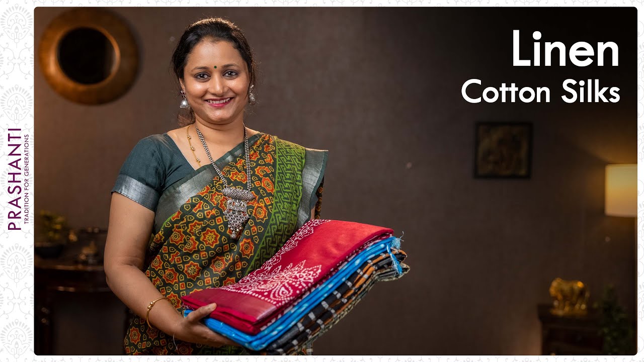 Linen Cotton Sarees by Prashanti | 18 February 2022
