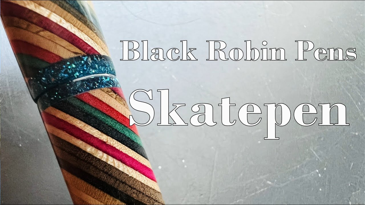 Ручка из скейтбордов? Black Robin Pens Skatepen