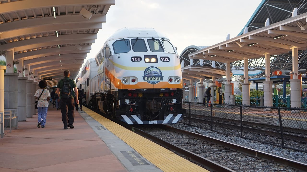 Train Action in Orlando: Sunrail Commuter Rail