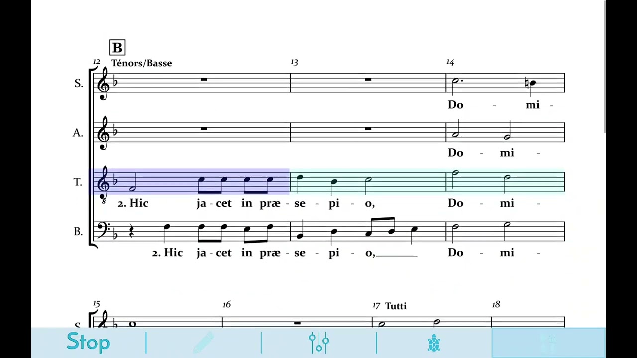 En natus est Emmanuel - M. Praetorius - Ténors